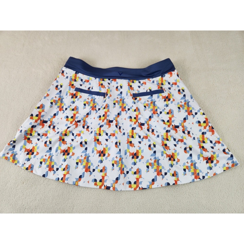 Womens Callaway Golf Skort Multi-Color Geometric Size Medium Opti-Dry - Picture 2 of 5